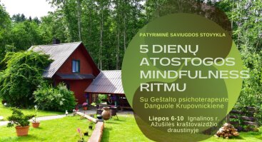 Vidurvasario atostogos Mindfulness ritmu