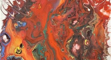 Liejimas akrilu. Paint pouring-magiška spalvinių efektų technika. Kuriame abstraktų paveikslą!