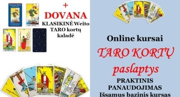 Online - TARO KORTŲ PASLAPTYS. PRAKTINIS PANAUDOJIMAS. Išsamus bazinis kursas.