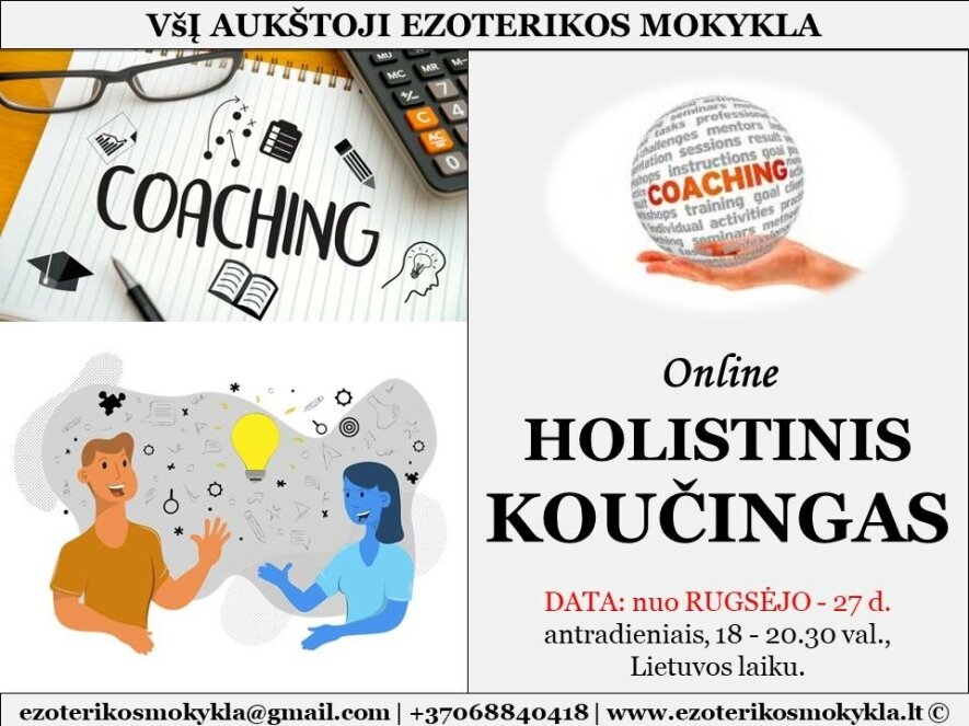 Online - išsamus kursas - HOLISTINIS KOUČINGAS | Praktinis panaudojimas