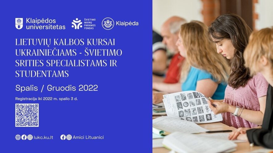 Intensyvūs kontaktiniai lietuvių kalbos kursai ukrainiečiams  