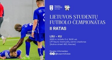 Lietuvos sporto universitetas – Klaipėdos universitetas | Lietuvos studentų futbolo čempionato II ratas