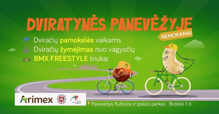 Šeimų dviračių sezono atidarymas Panevėžyje