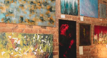 Abstraktaus meno krypties tapytojos Ievos Bosaitės-Bliūdžienės paroda