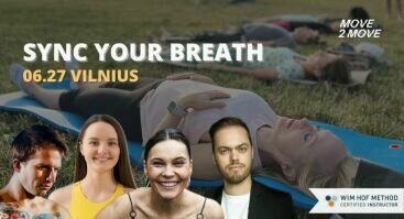 SYNC YOUR BREATH VILNIUS - atvira Wim Hof metodo kvėpavimo praktika Vilniuje