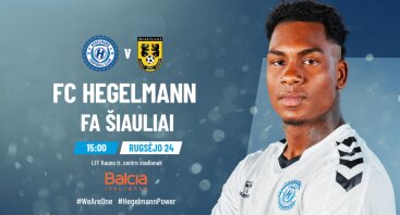Optibet A lyga 31 turas: FC Hegelmann x FA Šiauliai