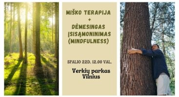 MIŠKO TERAPIJA + DĖMESINGAS ĮSISĄMONINIMAS (mindfulness)