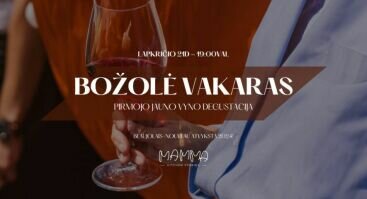 Božolė Vakaras | Pirmojo Jauno Vyno Degustacija