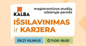 Magistrantūros studijų paroda IŠSILAVINIMAS IR KARJERA 2024 Vilniuje