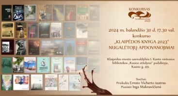 „Klaipėdos knyga 2023“ konkurso nugalėtojų apdovanojimai