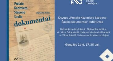 Palangos burmistro Jono Šliūpo muziejuje knygos „Prelato Kazimiero Stepono Šaulio dokumentai“ sutiktuvės