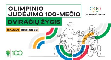 Olimpinio judėjimo 100-mečio dviračių žygis Šiauliuose