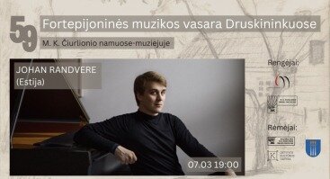 59 Fortepijoninė vasara | Pianistas JOHAN RANDVERE (Estija)