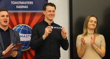 Toastmasters Kaunas klubo viešojo kalbėjimo vakaras