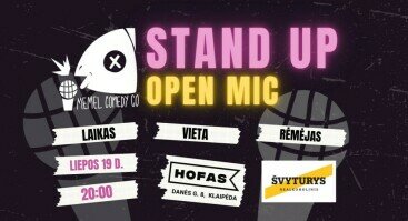 Didžiausias Stand Up Open Mic renginys Klaipėdoje!