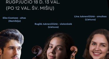 "Camino Lituano" muzikos festivalio koncertinė programa "Likimo nesustabdyti"