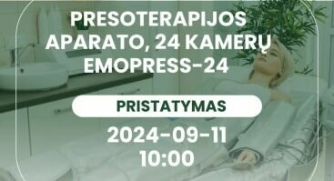 Emovex EMOPRESS-24 presoterapijos aparato pristatymas (KOSMETOLOGAMS)