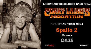 Legendary blues/rock band MOUNTAIN (USA) feat. original member Corky Laing - Kaunas