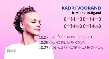 Žinomiausia džiazo ir autentiškos muzikos atlikėja iš Estijos - Kadri Voorand