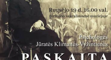 Paskaita „Dvasininkų portretai Birštono kurorte tarpukariu kun. Leono Klimo ir fotografo Juozo Klimo darbuose“