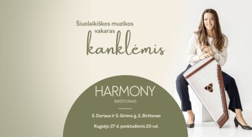 Šiuolaikiškos muzikos vakaras kanklėmis | Kanklininkė Erika Astrauskė