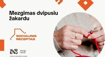 Mezgimas dvipusiu žakardu | Socialinis projektas „SANtakos“