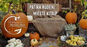 PATIRK RUDENĮ MIESTE KITAIP! Meilės ūkio edukacija vaikams Kaune