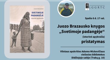 Juozo Brazausko knygos „Svetimoje padangėje“ pristatymas