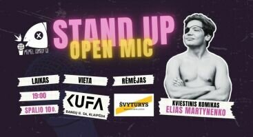 Memel Comedy Co - STAND UP Open Mic - Klaipėda (10.10)