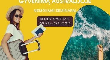 NEMOKAMI SEMINARAI APIE STUDIJAS AUSTRALIJOJE