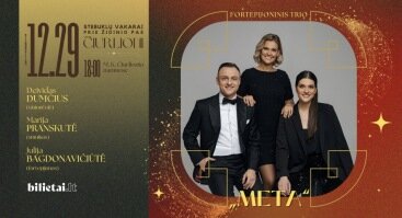 „Stebuklų vakarai prie židinio pas Čiurlionį“: fortepijoninis trio „Meta“ 