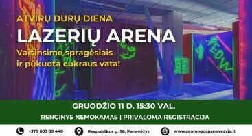 Lazerių arena kviečia į NEMOKAMĄ šventę! 