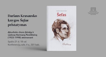 Knygos „Šefas“ pristatymas Nacionalinėje bibliotekoje