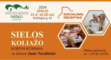 Iniciatyva senjorams „Socialinis receptas“ I. Kanto bibliotekoje / 2024 SPALIS