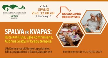 Iniciatyva senjorams „Socialinis receptas“ I. Kanto bibliotekoje / 2024 SPALIS