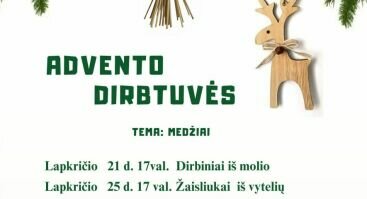 Advento dirbtuvės „Dirbiniai iš molio“