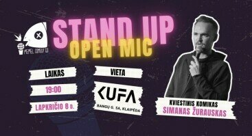 MEMEL COMEDY CO - kviečia Jus į STAND UP Open Mic!!! Lapkričio 8d. 19val. su Simanu Žurausku