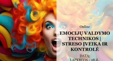 Online – EMOCIJŲ VALDYMO TECHNIKOS | STRESO ĮVEIKA IR KONTROLĖ