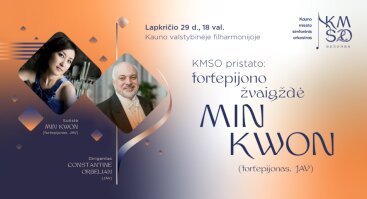 KMSO pristato: fortepijono žvaigždė MIN KWON (JAV)