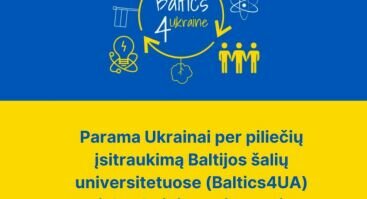 Parama Ukrainai per piliečių įsitraukimą Baltijos šalių universitetuose (Baltics4UA) projekto baigiamasis renginys