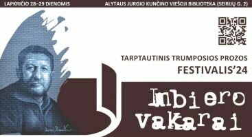 IMBIERO VAKARAI 2024 | Tarptautinis trumposios prozos festivalis Jurgiui Kunčinui atminti