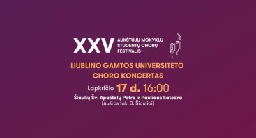 Liublino gamtos mokslų universiteto mišraus choro koncertas