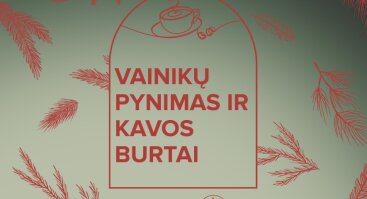 Kalėdinių vainikų pynimas ir kavos burtai