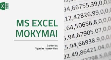 MS Excel mokymai