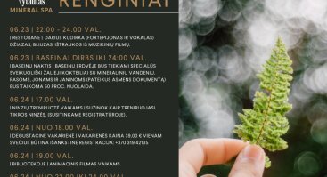 Vytautas mineral SPA gyvos muzikos vakarai restorane