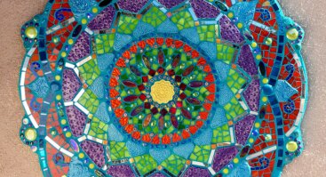 Stiklo mozaika "Mandala".