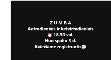 Zumba treniruotės Kaune