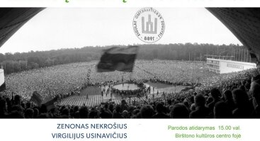 Zenono Nekrošiaus ir Virgilijaus Usinavičiaus fotografijų paroda     „Kelias į Laisvę. Lietuva 1988–1991 metais“      