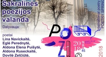 Poezijos pavasaris 2018: Sakralinės poezijos valanda