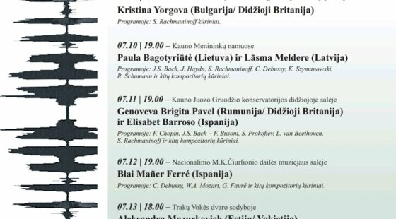 bruser dræne Tropisk Kaunas Piano Fest